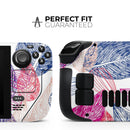 Seamless Pink & Blue Color Leaves // Vinyl Skin Wrap for Steam Deck OLED & Steam Deck (LCD) — Soft Matte or Ultra Gloss