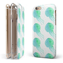 Seamless WaterColor Jellyfish iPhone 6/6s or 6/6s Plus 2-Piece Hybrid INK-Fuzed Case