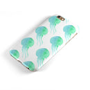 Seamless WaterColor Jellyfish iPhone 6/6s or 6/6s Plus 2-Piece Hybrid INK-Fuzed Case