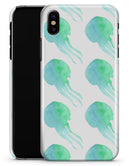 Seamless WaterColor Jellyfish - iPhone X Clipit Case
