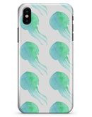 Seamless WaterColor Jellyfish - iPhone X Clipit Case