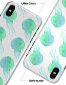 Seamless WaterColor Jellyfish - iPhone X Clipit Case