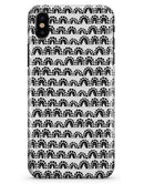 Semi-Circle Glyphics with Translucent Backing - iPhone X Clipit Case