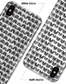 Semi-Circle Glyphics with Translucent Backing - iPhone X Clipit Case