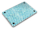 Shabby Chic Blue Watercolor Diamond Pattern - MacBook Pro with Retina Display Full-Coverage Skin Kit