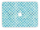 Shabby Chic Blue Watercolor Diamond Pattern - MacBook Pro with Retina Display Full-Coverage Skin Kit