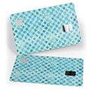 Shabby Chic Blue Watercolor Diamond Pattern - Premium Protective Decal Skin-Kit for the Apple Credit Card