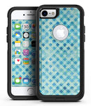 Shabby Chic Blue Watercolor Diamond Pattern - iPhone 7 or 8 OtterBox Case & Skin Kits