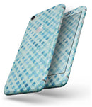 Shabby Chic Blue Watercolor Diamond Pattern - Skin-kit for the iPhone 8 or 8 Plus