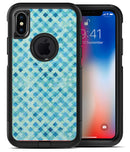 Shabby Chic Blue Watercolor Diamond Pattern - iPhone X OtterBox Case & Skin Kits