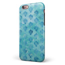 Shabby Chic Blue Watercolor Pattern iPhone 6/6s or 6/6s Plus 2-Piece Hybrid INK-Fuzed Case