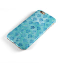 Shabby Chic Blue Watercolor Pattern iPhone 6/6s or 6/6s Plus 2-Piece Hybrid INK-Fuzed Case