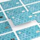 Shabby Chic Blue Watercolor Pattern - Premium Protective Decal Skin-Kit for the Apple Credit Card