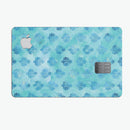 Shabby Chic Blue Watercolor Pattern - Premium Protective Decal Skin-Kit for the Apple Credit Card