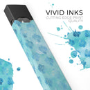 Shabby Chic Blue Watercolor Pattern - Premium Decal Protective Skin-Wrap Sticker compatible with the Juul Labs vaping device