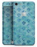 Shabby Chic Blue Watercolor Pattern - Skin-kit for the iPhone 8 or 8 Plus