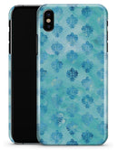 Shabby Chic Blue Watercolor Pattern - iPhone X Clipit Case