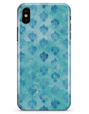 Shabby Chic Blue Watercolor Pattern - iPhone X Clipit Case