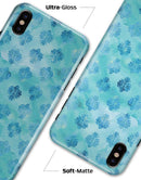 Shabby Chic Blue Watercolor Pattern - iPhone X Clipit Case