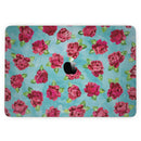 MacBook Pro with Touch Bar Skin Kit - Shabby_Chic_Flowers_over_Aqua_Watercolor_Pattern-MacBook_13_Touch_V3.jpg?