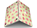Shabby Chic Flowers over Light Green Watercolor Pattern - MacBook Pro with Retina Display Full-Coverage Skin Kit