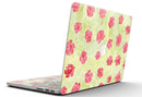 Shabby Chic Flowers over Light Green Watercolor Pattern - MacBook Pro with Retina Display Full-Coverage Skin Kit