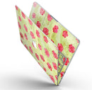 Shabby Chic Flowers over Light Green Watercolor Pattern - MacBook Pro with Retina Display Full-Coverage Skin Kit