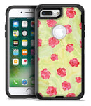 Shabby Chic Flowers over Light Green Watercolor Pattern - iPhone 7 Plus/8 Plus OtterBox Case & Skin Kits