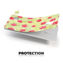 Shabby Chic Flowers over Light Green Watercolor Pattern - Premium Protective Decal Skin-Kit for the Apple Credit Card