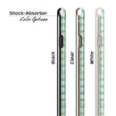 Shabby Chic Green Watercolor Polka Dots iPhone 6/6s or 6/6s Plus 2-Piece Hybrid INK-Fuzed Case