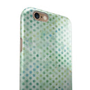 Shabby Chic Green Watercolor Polka Dots iPhone 6/6s or 6/6s Plus 2-Piece Hybrid INK-Fuzed Case