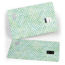 Shabby Chic Green Watercolor Polka Dots - Premium Protective Decal Skin-Kit for the Apple Credit Card