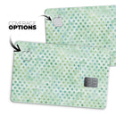 Shabby Chic Green Watercolor Polka Dots - Premium Protective Decal Skin-Kit for the Apple Credit Card