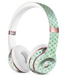 Shabby Chic Green Watercolor Polka Dots Full-Body Skin Kit for the Beats by Dre Solo 3 Wireless Headphones