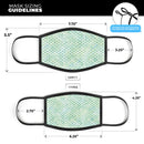 Shabby Chic Green Watercolor Polka Dots - Made in USA Mouth Cover Unisex Anti-Dust Cotton Blend Reusable & Washable Face Mask with Adjustable Sizing for Adult or Child