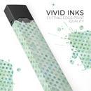 Shabby Chic Green Watercolor Polka Dots - Premium Decal Protective Skin-Wrap Sticker compatible with the Juul Labs vaping device