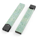 Shabby Chic Green Watercolor Polka Dots - Premium Decal Protective Skin-Wrap Sticker compatible with the Juul Labs vaping device
