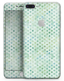 Shabby Chic Green Watercolor Polka Dots - Skin-kit for the iPhone 8 or 8 Plus