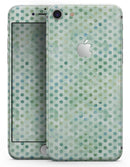 Shabby Chic Green Watercolor Polka Dots - Skin-kit for the iPhone 8 or 8 Plus