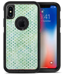 Shabby Chic Green Watercolor Polka Dots - iPhone X OtterBox Case & Skin Kits