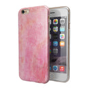 Shabby Chic Pink Watercolor Stripes iPhone 6/6s or 6/6s Plus 2-Piece Hybrid INK-Fuzed Case
