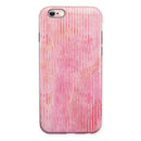Shabby Chic Pink Watercolor Stripes iPhone 6/6s or 6/6s Plus 2-Piece Hybrid INK-Fuzed Case