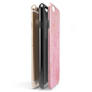 Shabby Chic Pink Watercolor Stripes iPhone 6/6s or 6/6s Plus 2-Piece Hybrid INK-Fuzed Case