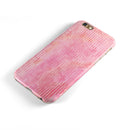 Shabby Chic Pink Watercolor Stripes iPhone 6/6s or 6/6s Plus 2-Piece Hybrid INK-Fuzed Case