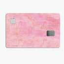 Shabby Chic Pink Watercolor Stripes - Premium Protective Decal Skin-Kit for the Apple Credit Card