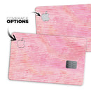 Shabby Chic Pink Watercolor Stripes - Premium Protective Decal Skin-Kit for the Apple Credit Card
