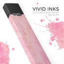 Shabby Chic Pink Watercolor Stripes - Premium Decal Protective Skin-Wrap Sticker compatible with the Juul Labs vaping device
