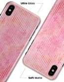 Shabby Chic Pink Watercolor Stripes - iPhone X Clipit Case