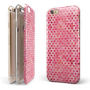 Shabby Chic Pink and Red Watercolor Polka Dots iPhone 6/6s or 6/6s Plus 2-Piece Hybrid INK-Fuzed Case