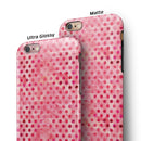 Shabby Chic Pink and Red Watercolor Polka Dots iPhone 6/6s or 6/6s Plus 2-Piece Hybrid INK-Fuzed Case